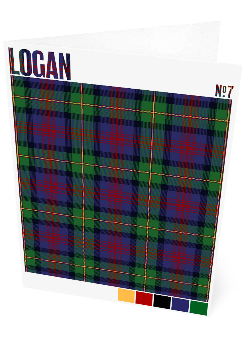 Logan #7 Modern tartan – set of two cards