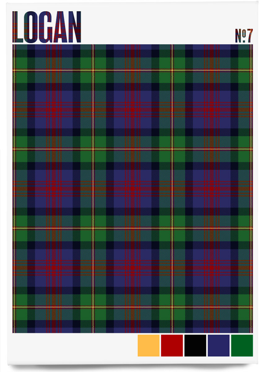 Logan #7 Modern tartan – magnet