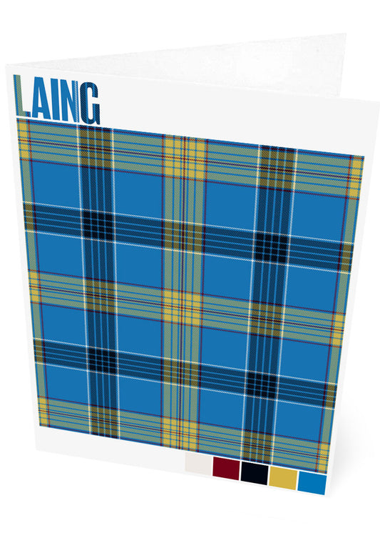 Laing Modern tartan – set of two cards