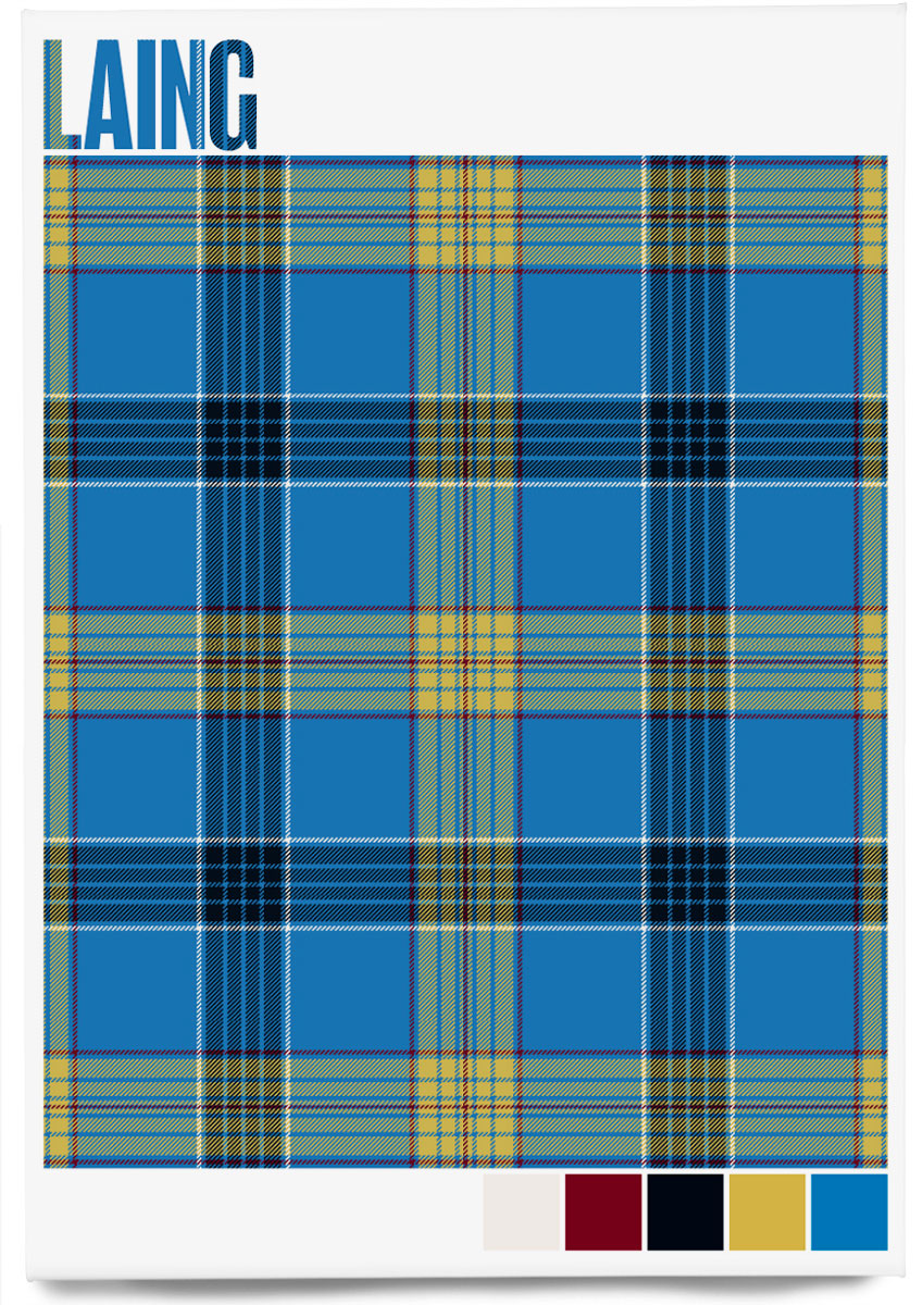 Laing Modern tartan – magnet