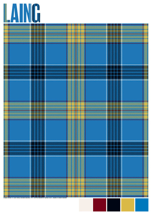 Laing Modern tartan – giclée print