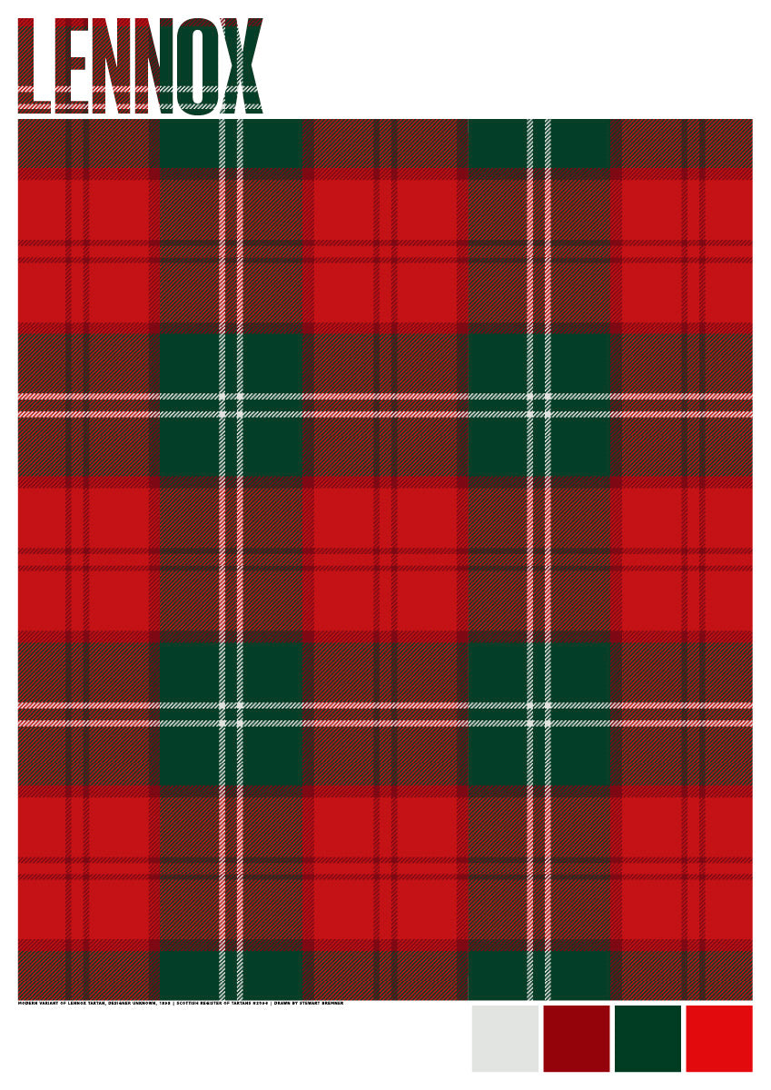 Lennox Modern tartan – giclée print