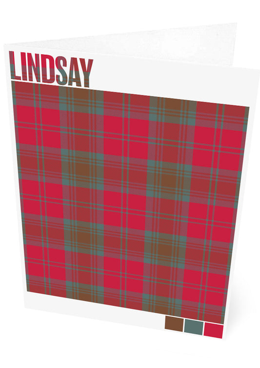 Lindsay Weathered tartan – set of two cards