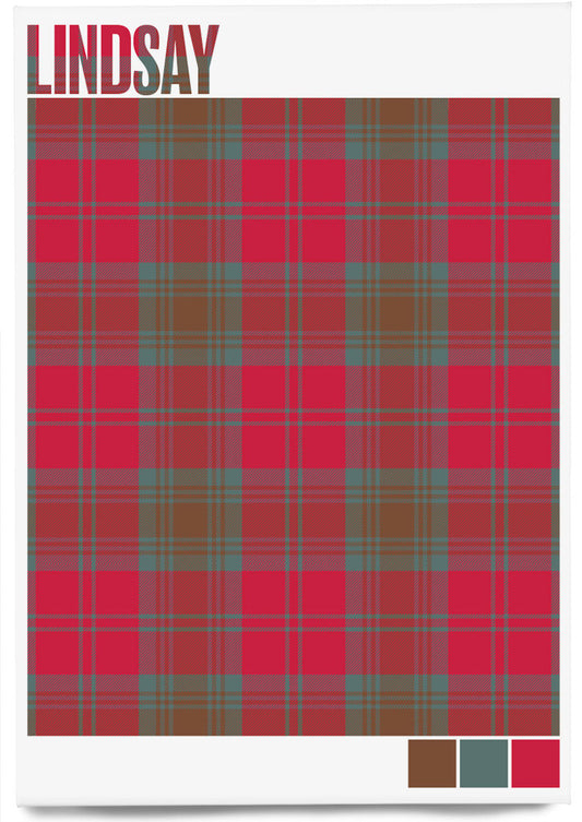 Lindsay Weathered tartan – magnet