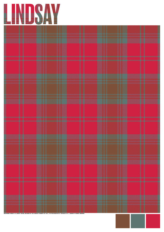 Lindsay Weathered tartan – giclée print