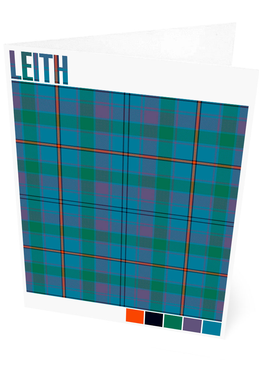 Leith Ancient tartan – set of two cards