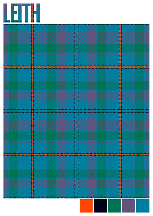 Leith Ancient tartan – poster