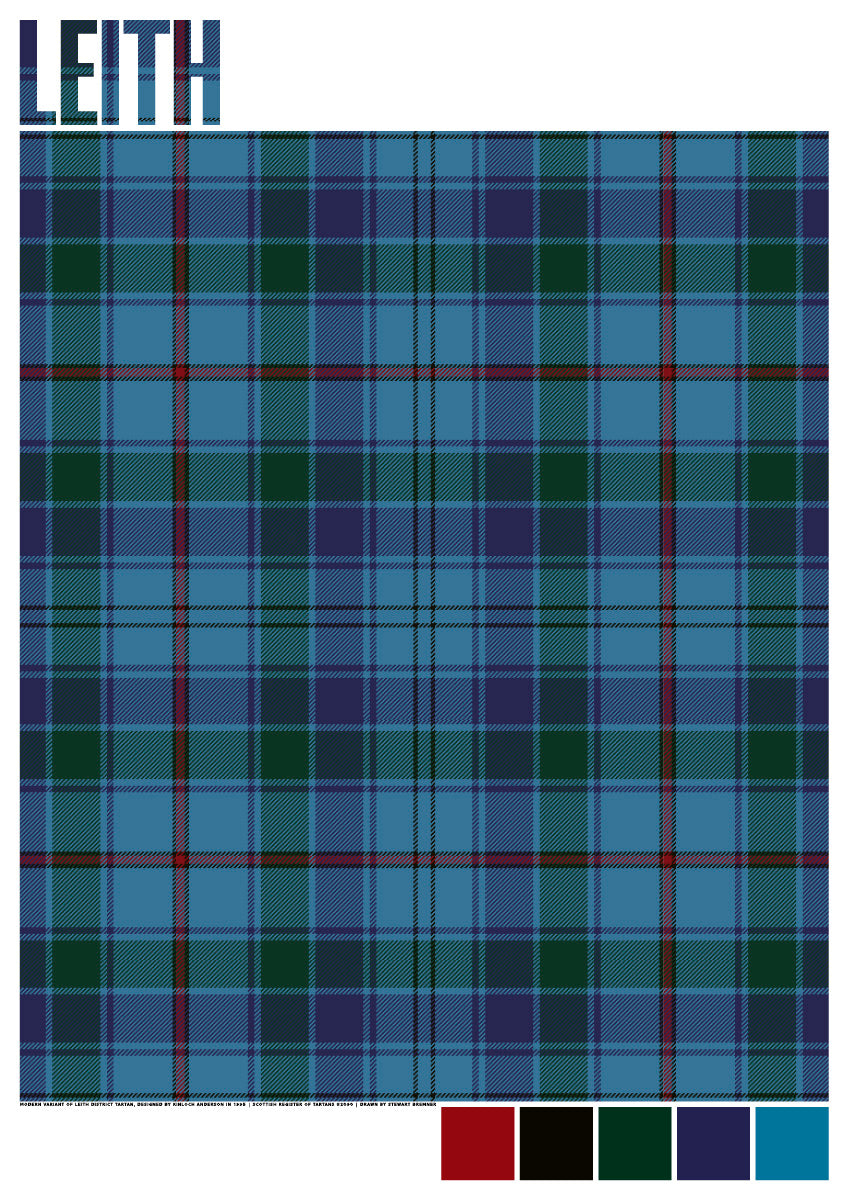 Leith Modern tartan – giclée print