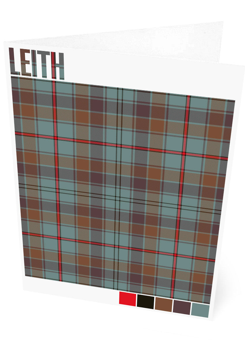 Leith Weathered tartan – set of two cards