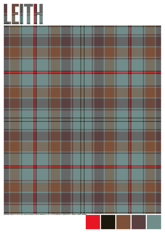 Leith Weathered tartan – giclée print