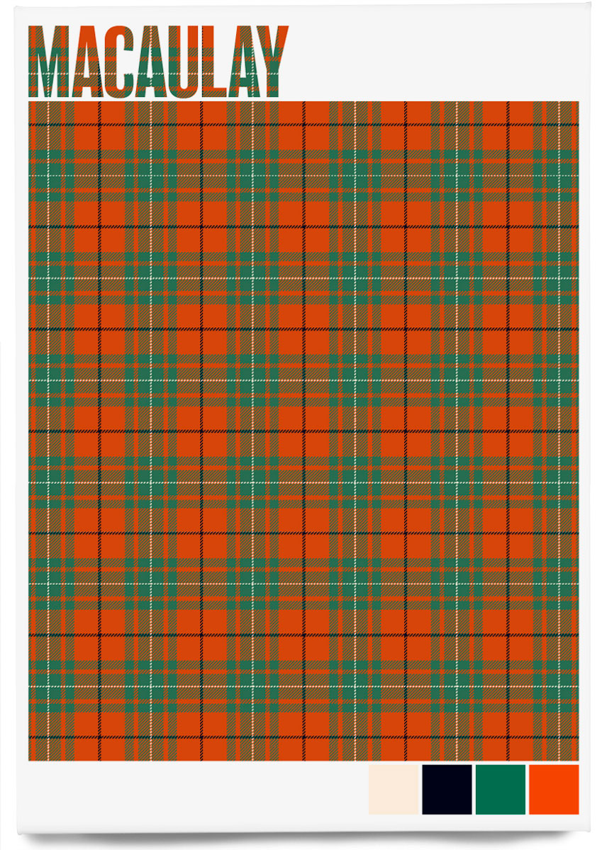 Macaulay Ancient tartan – magnet