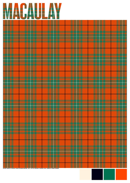 Macaulay Ancient tartan – giclée print