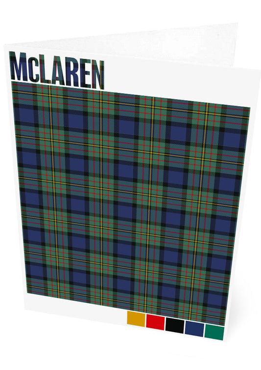 McLaren Modern tartan – set of two cards