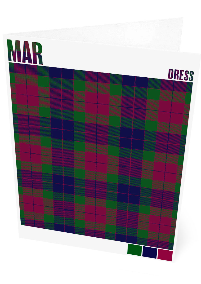 Mar Dress Modern tartan – set of two cards