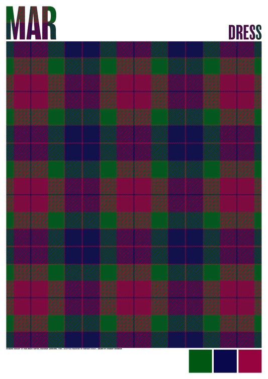 Mar Dress Modern tartan – poster