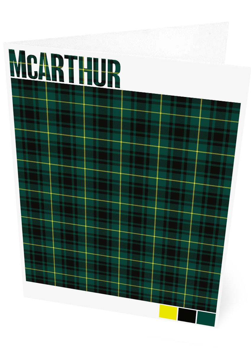 McArthur Modern tartan – set of two cards