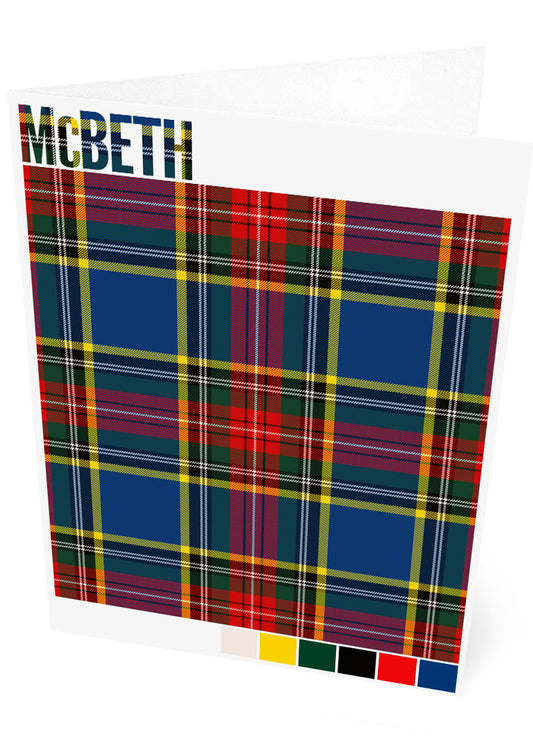 McBeth Modern tartan – set of two cards