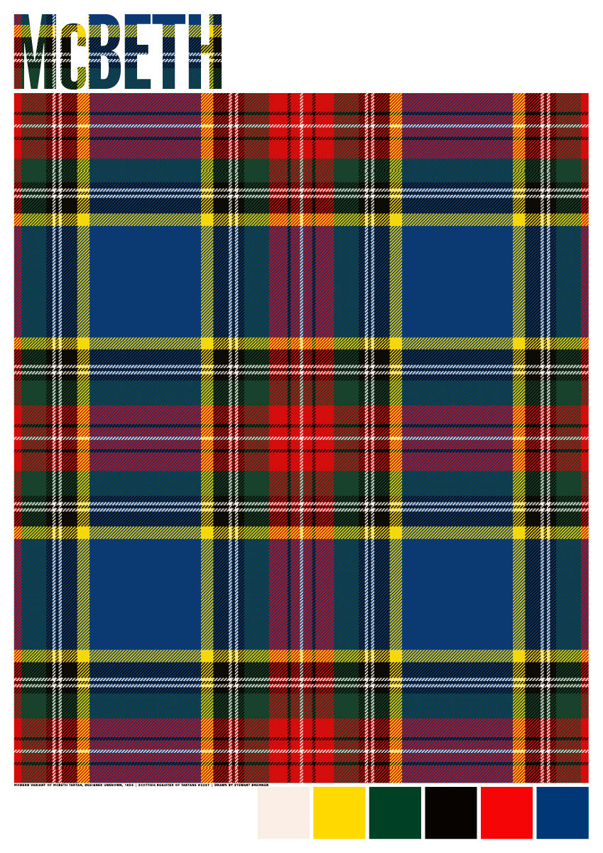 McBeth Modern tartan – poster