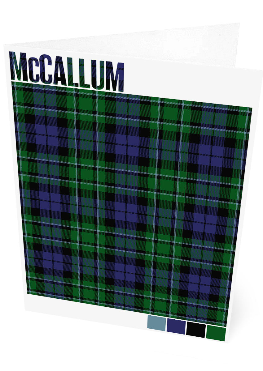 McCallum Modern tartan – set of two cards