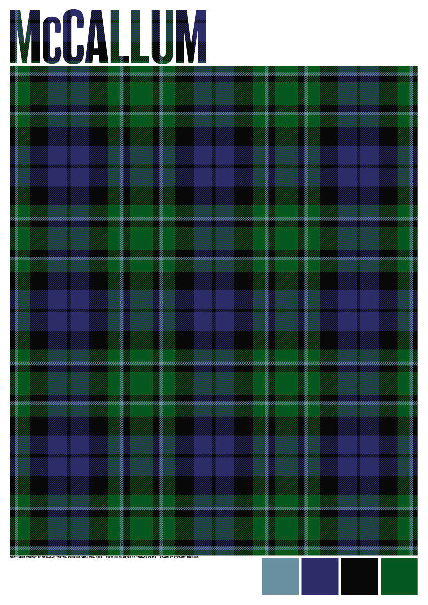 McCallum Modern tartan – poster