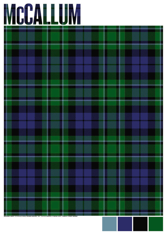 McCallum Modern tartan – poster