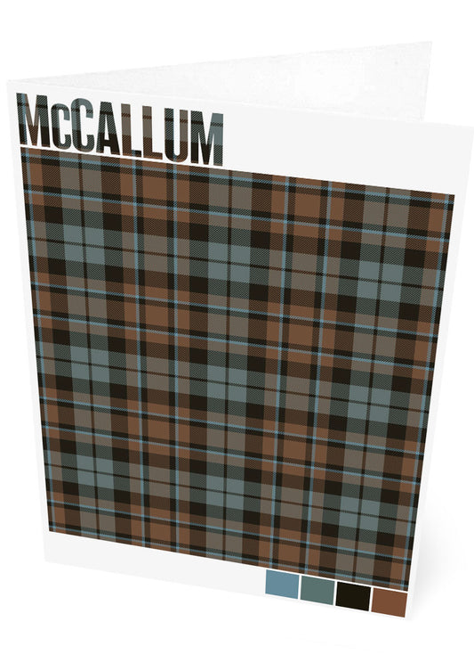 McCallum Weathered tartan – set of two cards