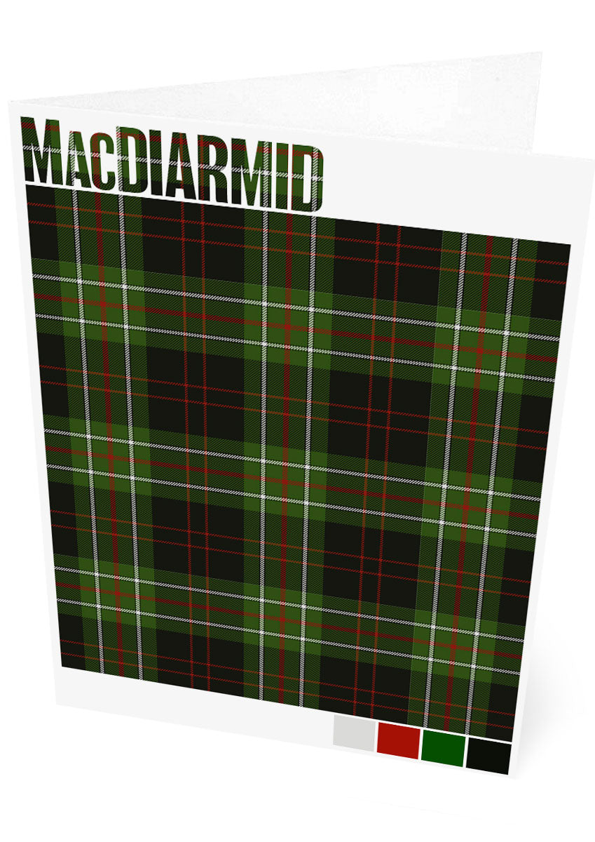 MacDiarmid Modern tartan – set of two cards