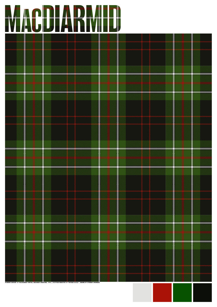 MacDiarmid Modern tartan – giclée print