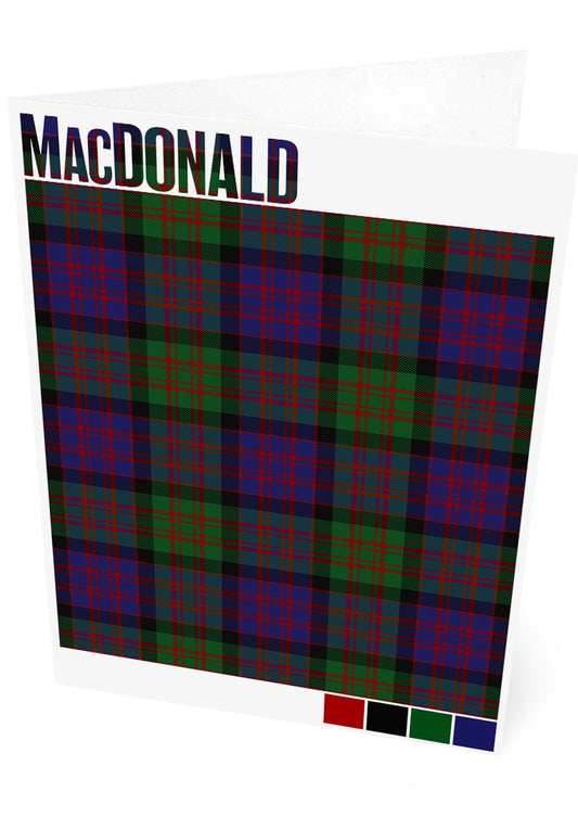 MacDonald Modern tartan – set of two cards