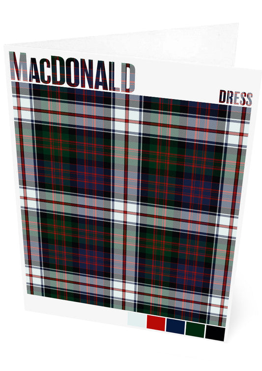 MacDonald Dress Modern tartan – set of two cards