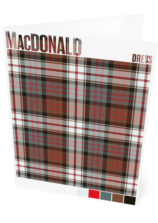 MacDonald Dress Weathered tartan – set of two cards