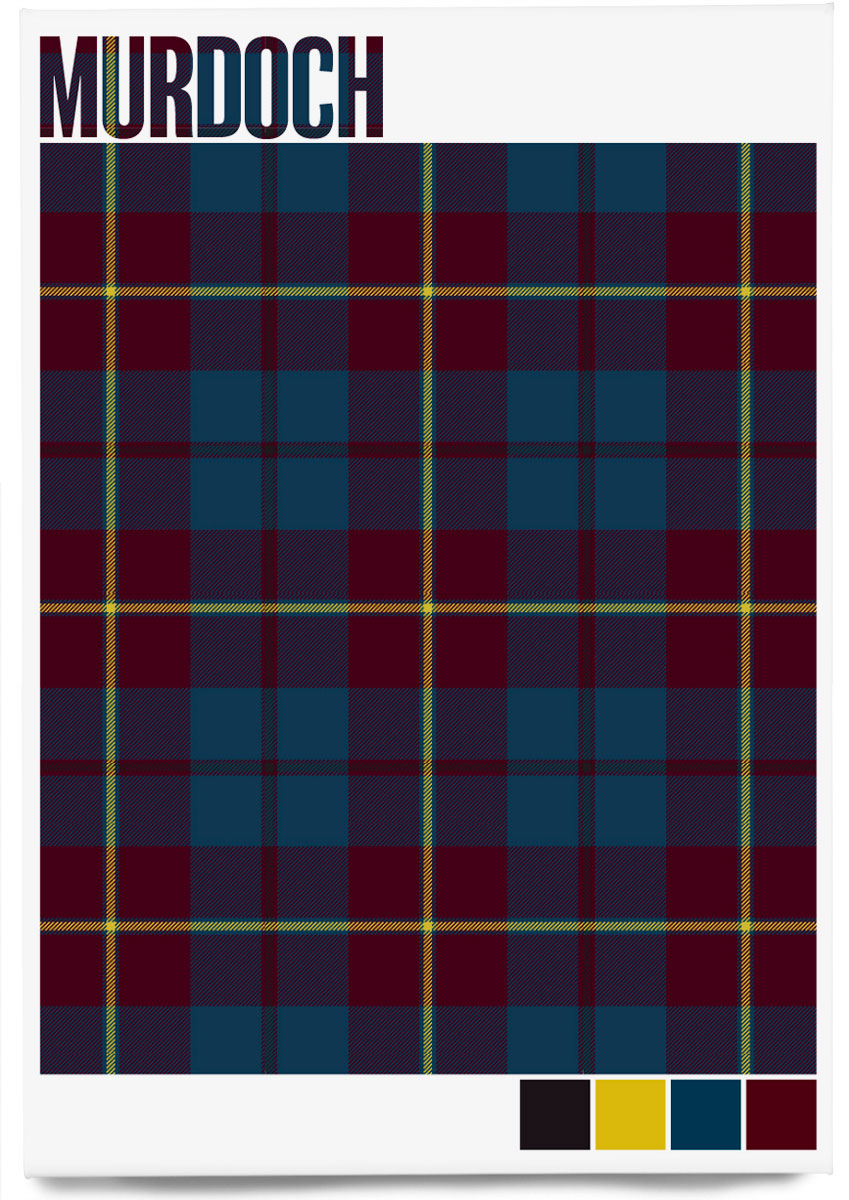 Murdoch Modern tartan – magnet