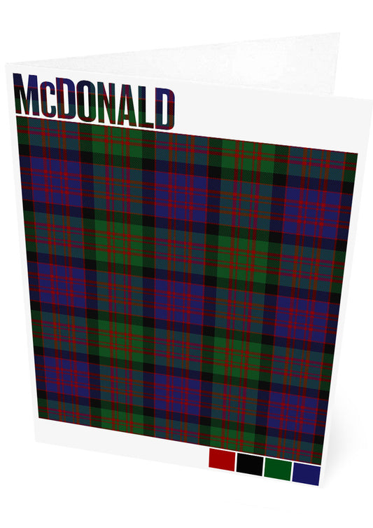 McDonald Modern tartan – set of two cards