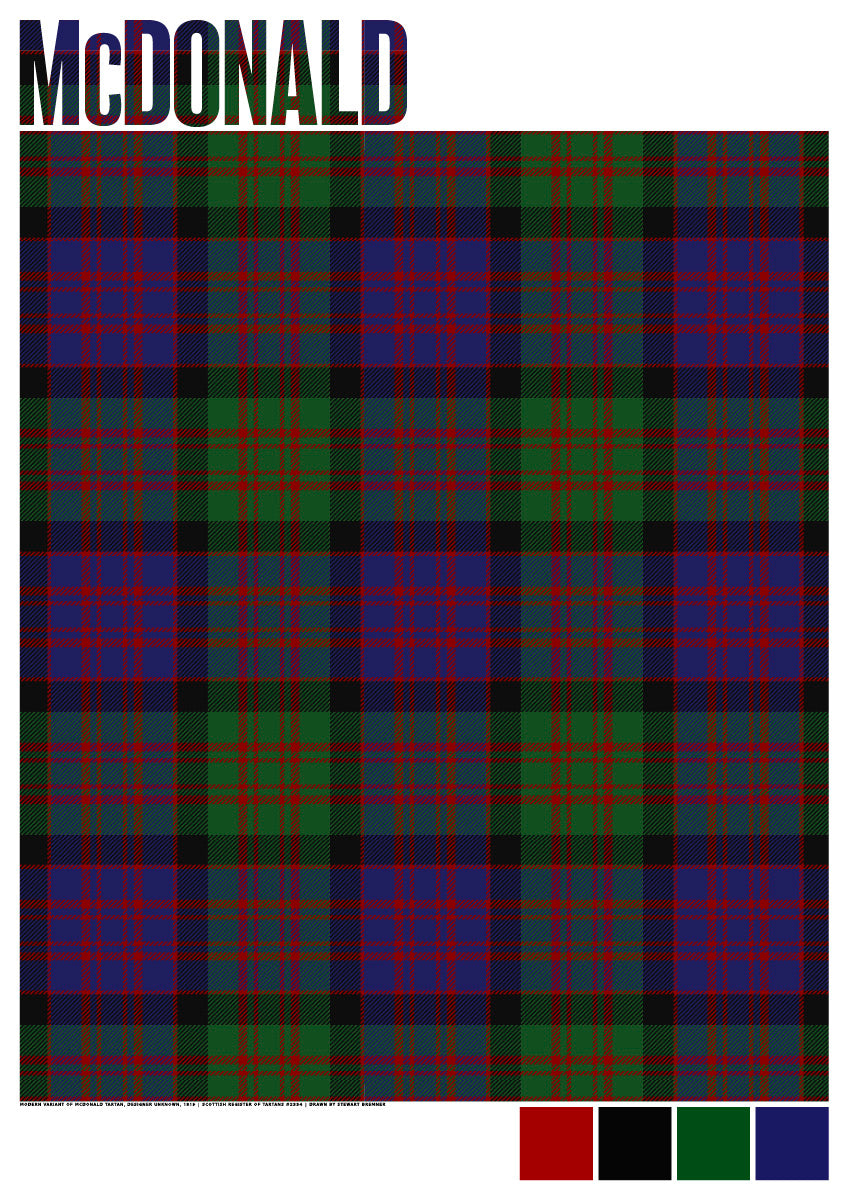 McDonald Modern tartan – giclée print