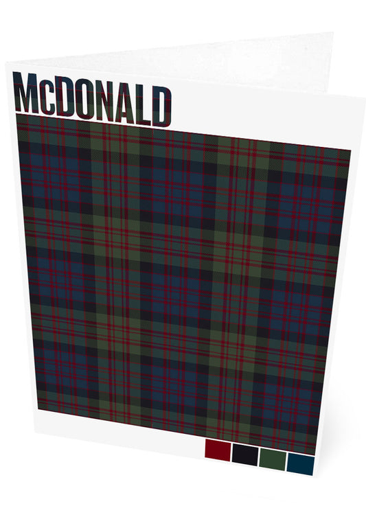 McDonald Muted tartan – set of two cards