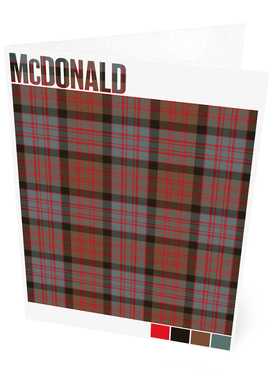 McDonald Weathered tartan – set of two cards