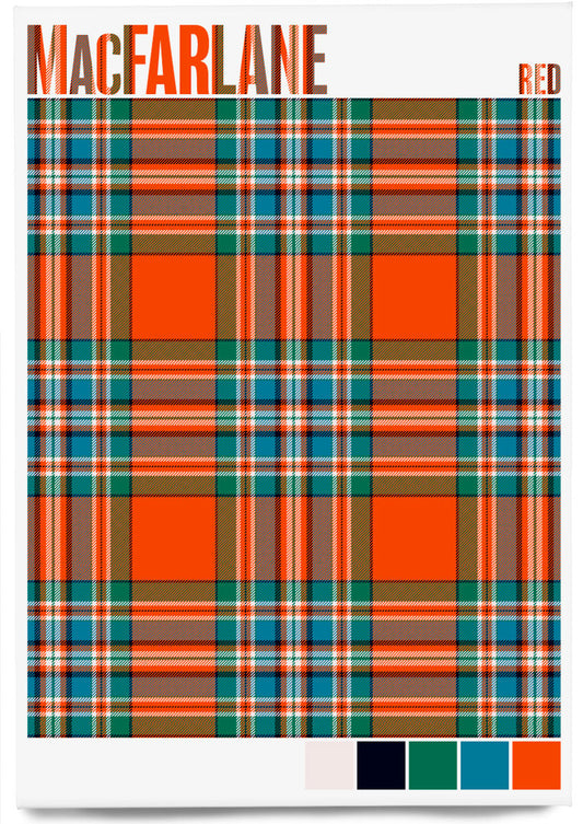 MacFarlane Red Ancient tartan – magnet