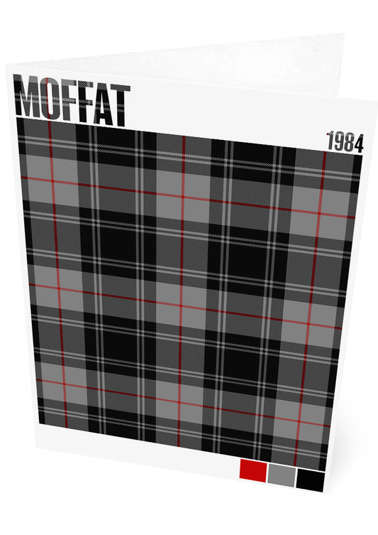 Moffat 1984 Modern tartan – set of two cards