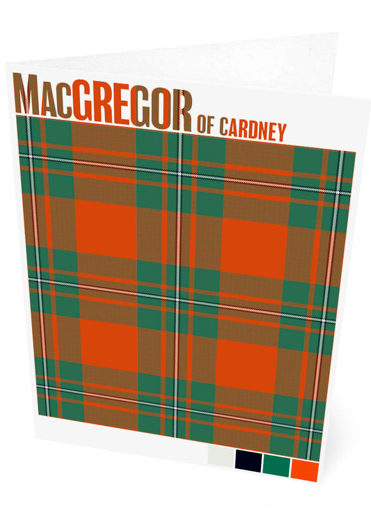 MacGregor of Cardney Ancient tartan – set of two cards