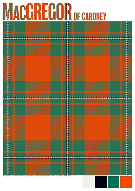 MacGregor of Cardney Ancient tartan – poster