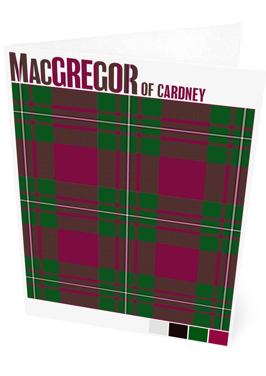 MacGregor of Cardney Modern tartan – set of two cards