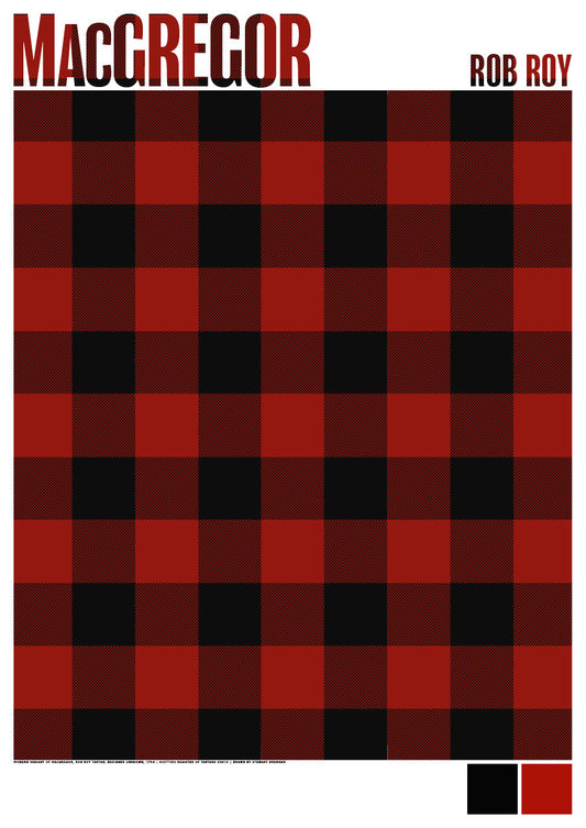 MacGregor Rob Roy Modern tartan – giclée print