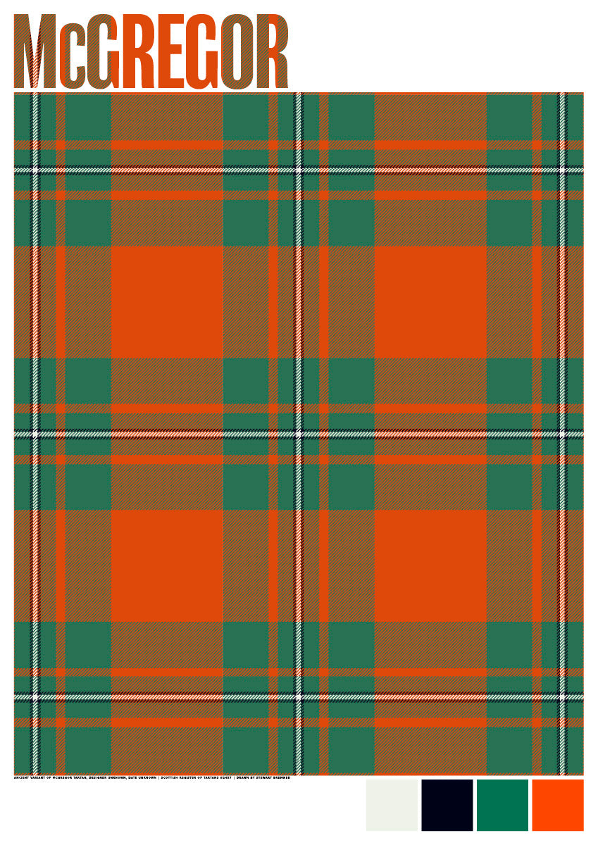 McGregor Ancient tartan – giclée print