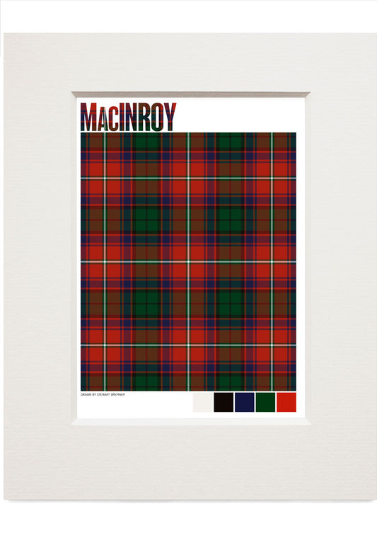 MacInroy Modern tartan – small mounted print