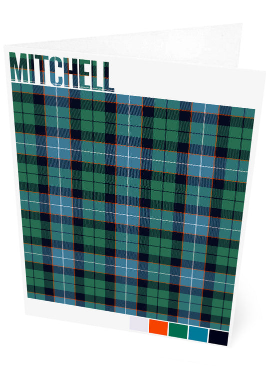 Mitchell Ancient tartan – set of two cards