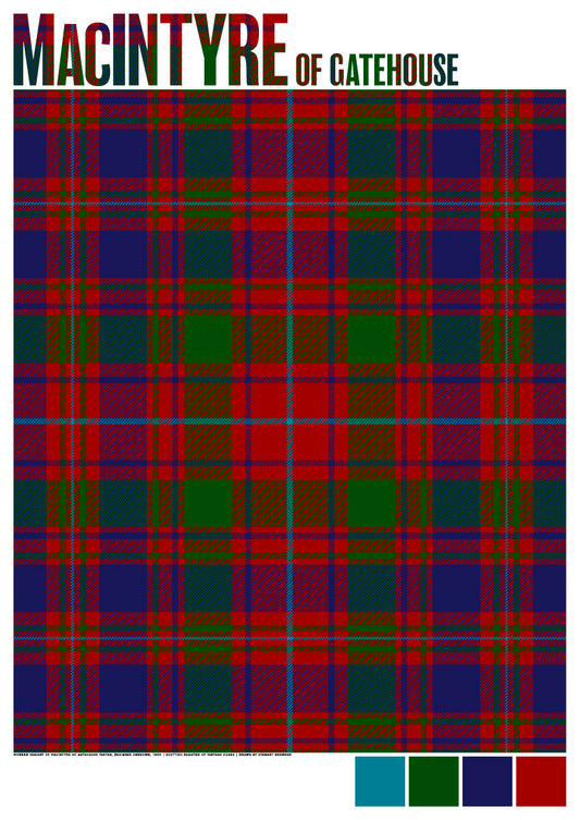 MacIntyre of Gatehouse Modern tartan – giclée print