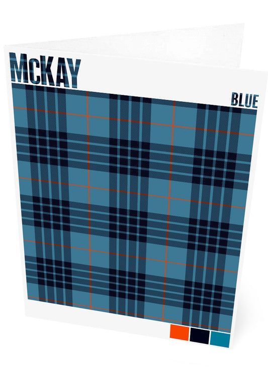 McKay Blue Ancient tartan – set of two cards