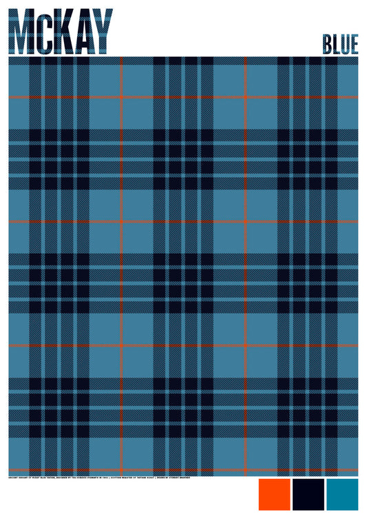 McKay Blue Ancient tartan – poster