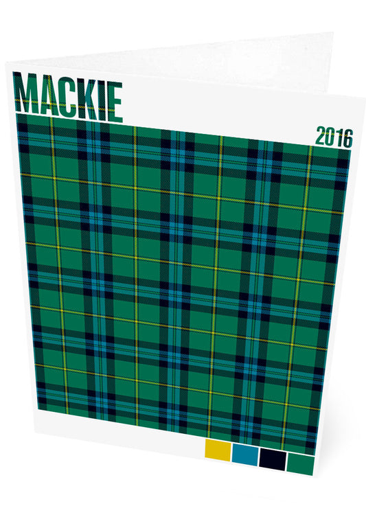 Mackie 2016 Ancient tartan – set of two cards