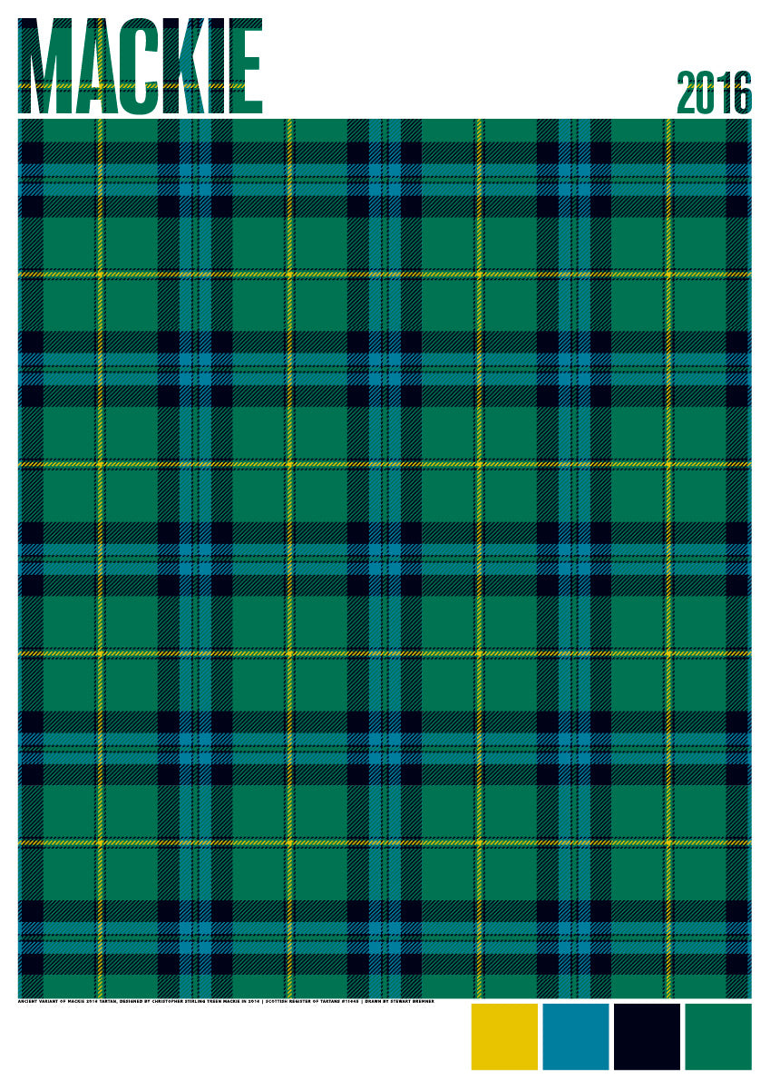 Mackie 2016 Ancient tartan – poster